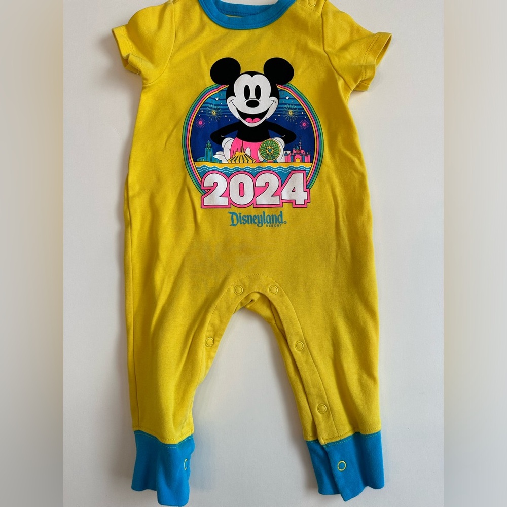 2024 Disneyland neon romper 9/12 months